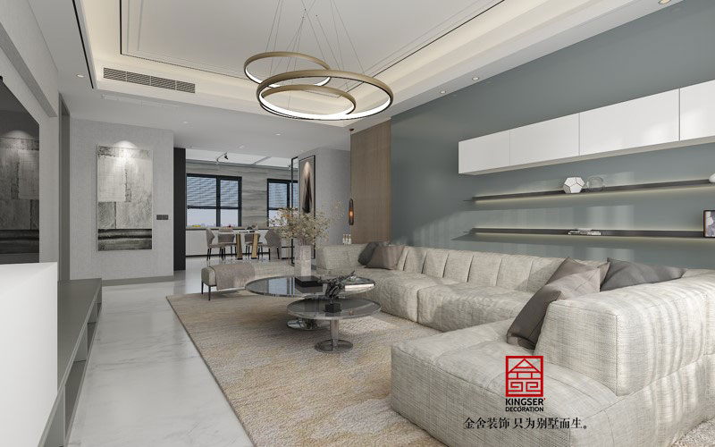 石家莊融創(chuàng)中心217平現代簡約風格裝修設計