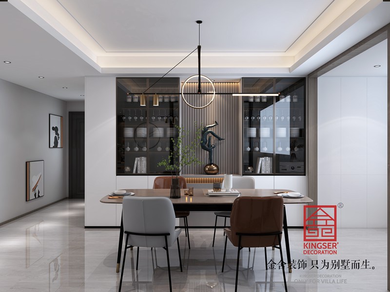 奧北公元150平現(xiàn)代極簡風格裝修設計