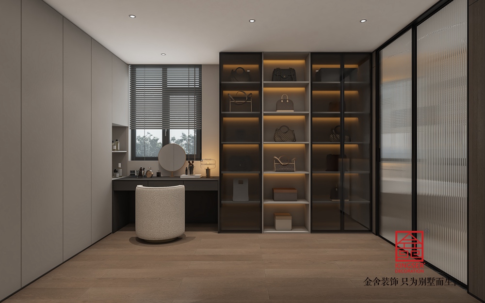 高新苑269平米現代簡約裝修-衣帽間